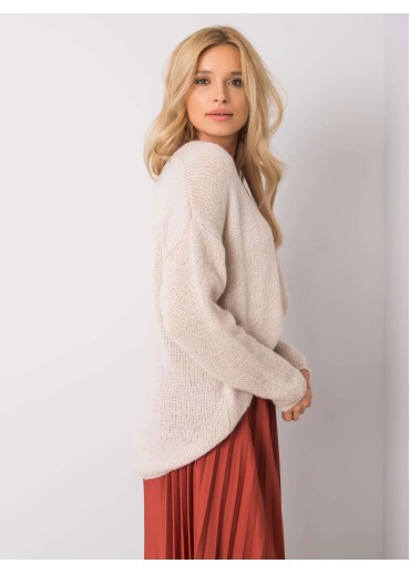 Béžovo hnedý pulóver