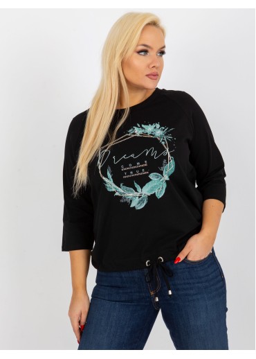 Čierne tričko s potlačou