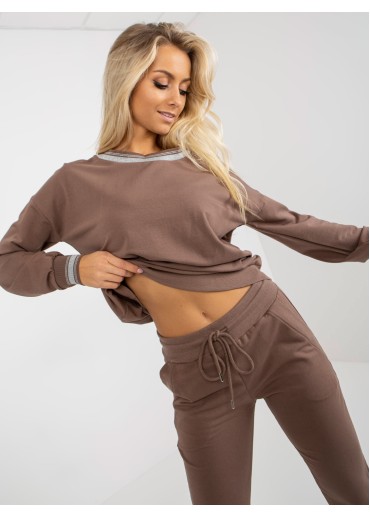 Hnedá tepláková súprava