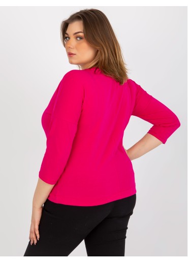 Fuchsiovo ružové tričko s potlačou