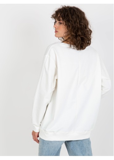 Smotanovo biela basic mikina