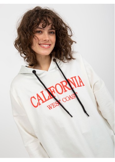 Smotanovo biela mikinová tunika