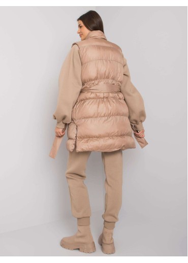 Béžovo hnedý teplákový komplet