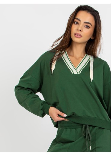 Tmavozelená tepláková súprava