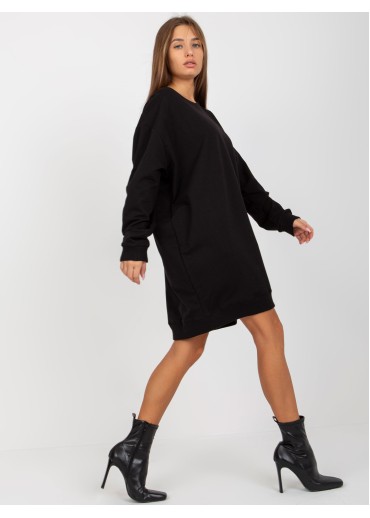 Čierna mikinová tunika