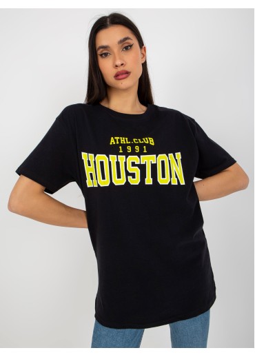 Čierne basic tričko s potlačou