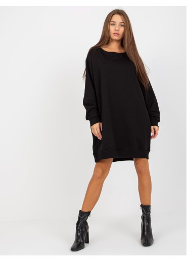 Čierna mikinová tunika