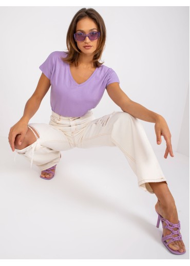 Fialové basic tričko