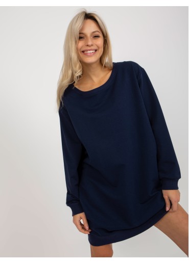 Modrá mikinová tunika