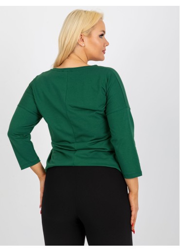 Tmavozelené tričko s potlačou