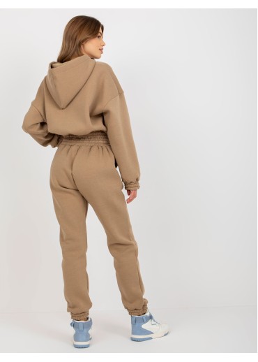 Béžovo hnedá tepláková súprava