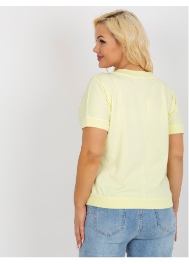 Vanilkovo žlté tričko s potlačou