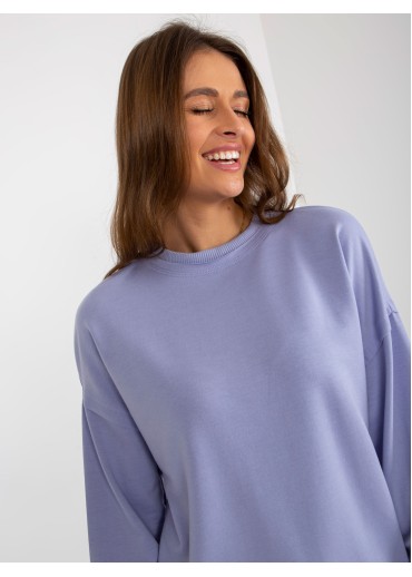 Fialová basic mikina