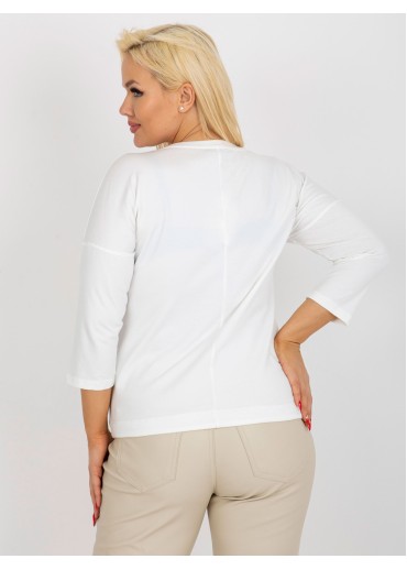 Smotanovo biele tričko s potlačou vážka