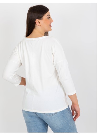 Smotanovo biele tričko s potlačou