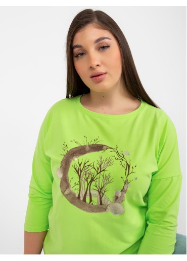 Limetkovo zelené tričko stromy