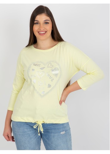 Vanilkovo žlté tričko Love