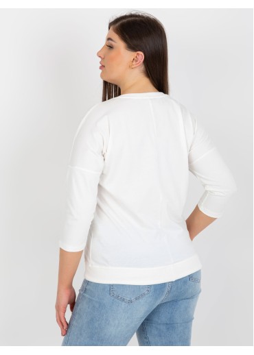 Smotanovo biele tričko s potlačou