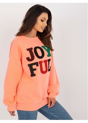 Oranžová basic mikina