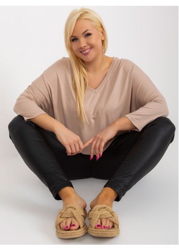 Béžovo hnedé tričko