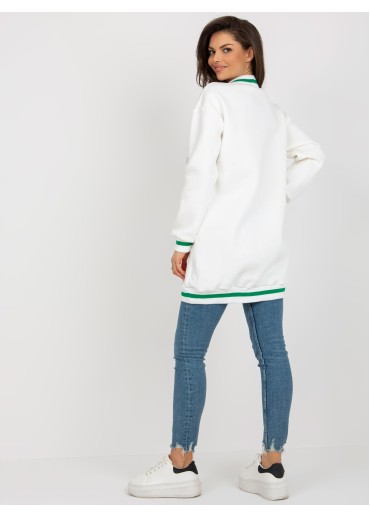 Smotanovo biela mikinová tunika