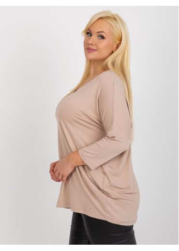 Béžovo hnedé tričko