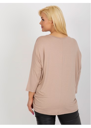 Béžovo hnedé tričko