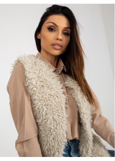 Béžovo hnedá vesta