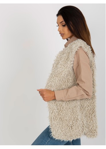 Béžovo hnedá vesta