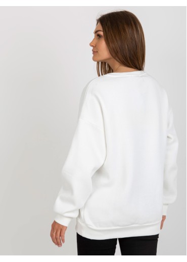 Smotanovo biela basic mikina