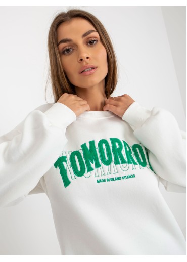 Smotanovo biela basic mikina