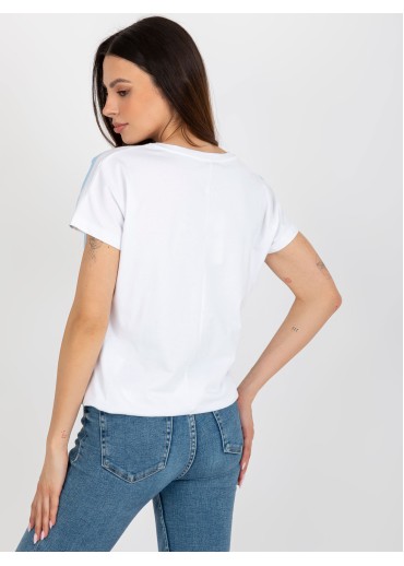 Svetlomodré tričko pruhy