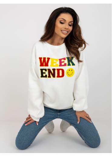 Smotanovo biela basic mikina