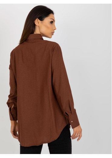 Hnedá dámska košeľa