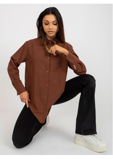 Hnedá dámska košeľa