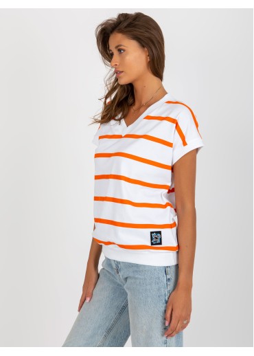 Oranžové pruhované tričko