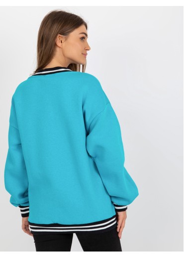 Svetlomodrá mikina s potlačou