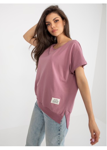 Tmavopúdrovo ružové tričko