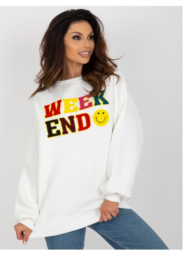 Smotanovo biela basic mikina