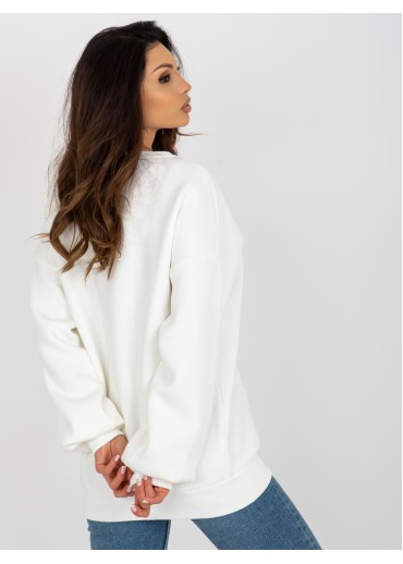 Smotanovo biela basic mikina