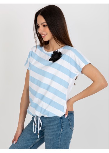 Svetlomodré tričko pruhy
