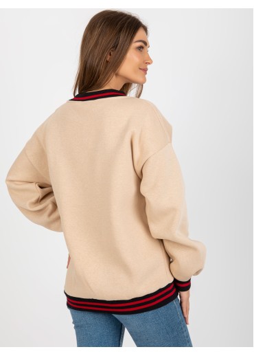 Béžovo hnedá mikina