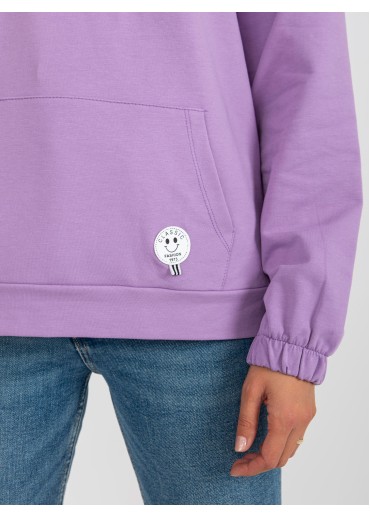 Fialová basic mikina