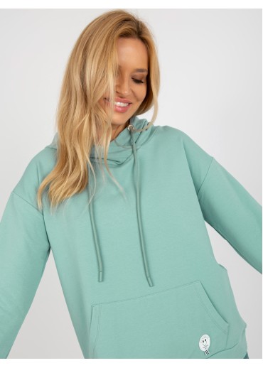 Zelená basic mikina