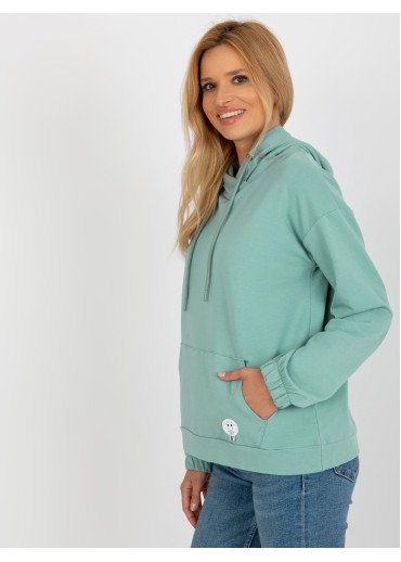 Zelená basic mikina