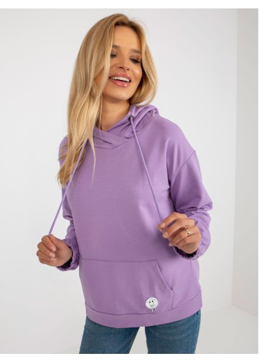 Fialová basic mikina