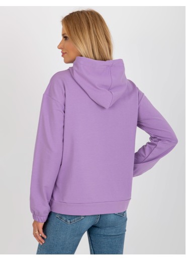 Fialová basic mikina