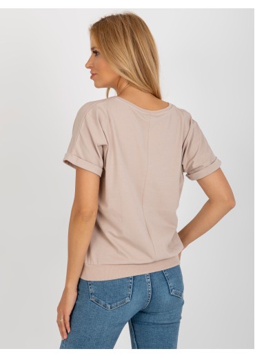 Béžovo hnedé tričko