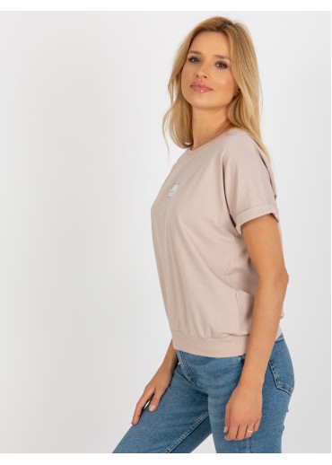 Béžovo hnedé tričko