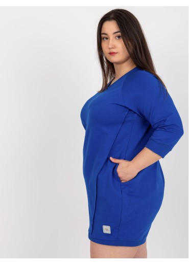 Kobaltovo modrá tunika